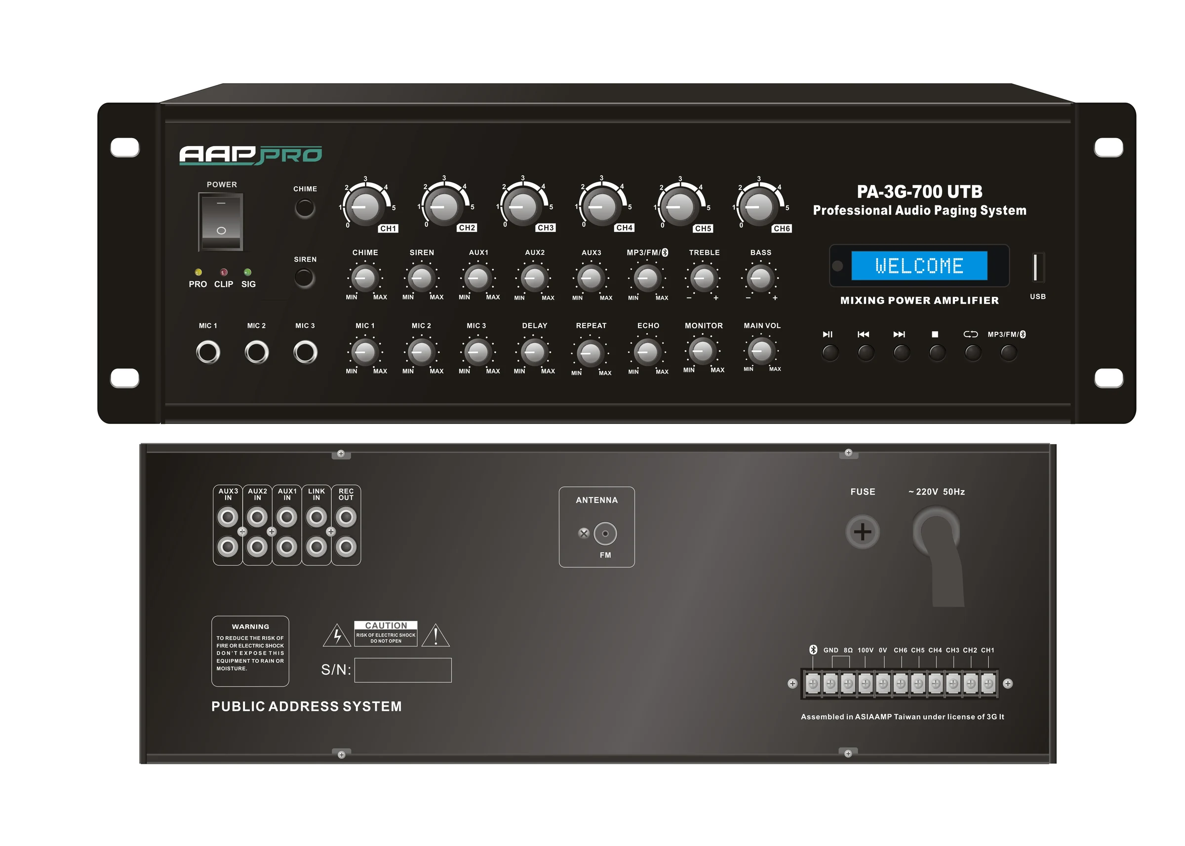 AAPPRO PA-3G-700UTB New