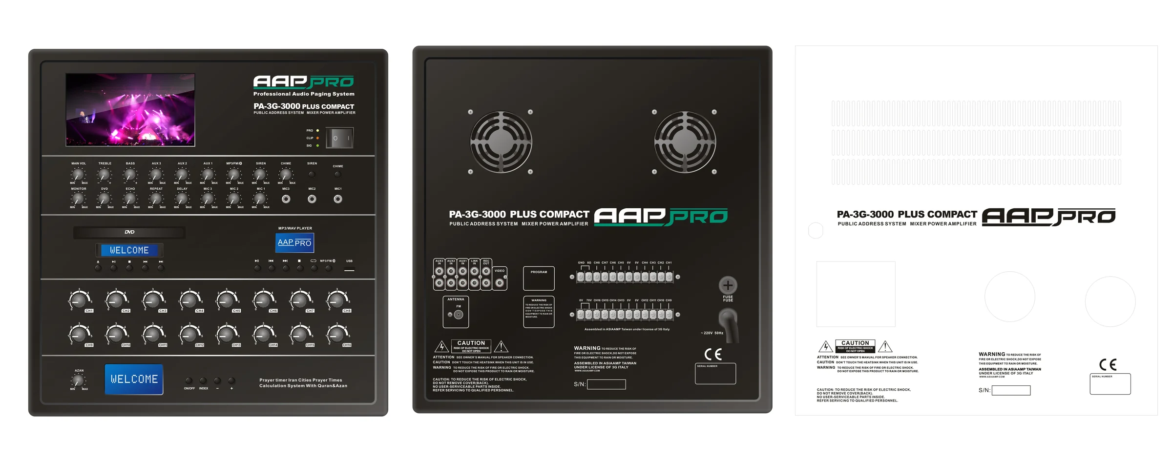 AAPPRO PA-3G-3000PLUS Compact BT